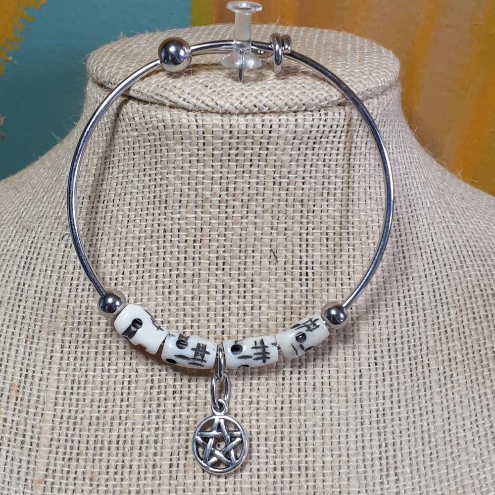 Pentagram Bangle Bracelet